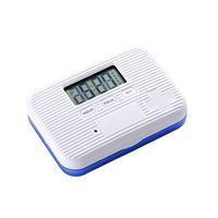 Cabilock Electronic Pill Dispenser 6 Compartments Travel Medicine Case Box with Clock Alarm Reminder Digital Timer for Vitamin Fish Oil Supplement