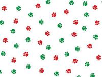 Pack Of 100, 5 X 3 X 11" 1.2 Mil Christmas Paws Christmas Print Cello Bags 5 Cups Made In USA