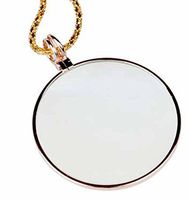 LS&S 6X Pendant Magnifier - Gold Tone