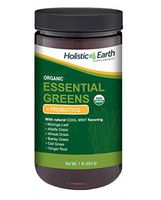 Super Green Powder - Organic Blend - Superfood Juice and Whole Powders - Wheatgrass - Barley - Moringa - Oatgrass - Alfalfa - 1 Pound - 90 Servings