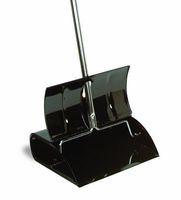 Continental 808 Black Straight Metal Lobby Dust Pan