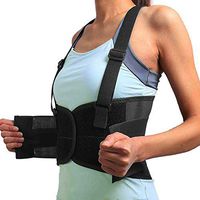 CROSS1946 Back Brace Back Support Weight Lifting Belt for Men and Women Lumbar Support Belt Work Belt Suspenders for Women Black-Upgrade XL X-Large
