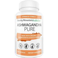 Ashwagandha 1300mg (120 Capsules) Made with Organic Ashwagandha Root Powder & Black Pepper Extract - 100% Pure Ashwagandha Supplement for Stress Relief, Anti-Anxiety & Adrenal, Mood & Thyroid Support