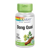 Solaray Dong Quai Root 550mg | Healthy Menstrual & Menopausal Support | Womens Health Supplement | Whole Root | Non-GMO, Vegan & Lab Verified | 100ct