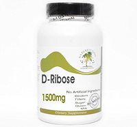 D-Ribose 1500mg ~ 180 Capsules - No Additives ~ Naturetition Supplements