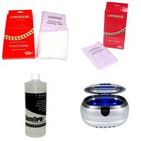 FindingKing Gemoro Sparkle Spa Jewelry Cleaner 1 Quart Solution Connoisseurs Polishing Cloth