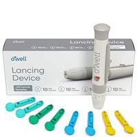 O’Well Lancing Device + 40 Lancets | Lancing Kit Includes: 1 Adjustable Lancing Device + 26 Gauge Lancets, 28 Gauge Lancets, 30 Gauge Lancets, 33 Gauge Lancets (10 Twist Top Lancets Each)