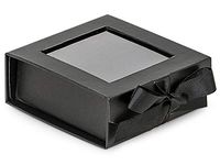 Folding Presentation Box with Window 24 Count - Small - Black
