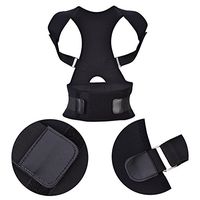 Posture Corrector,Upper Back Brace,Humpback Correction,Adjustable Shoulders for Clavicle Support and Neck and Pain Relieve Chest, Improve Posture and Align Spine (M-White)(L-Black)