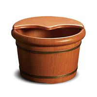 Footbath，Solid Wood Foot Washing Barrel，Cypress Wood Foot Bucket，Foot Spa Wooden Tub，Foot-Soaking Barrel，Foot Bath Tub，Foot Tub for Soaking Feet