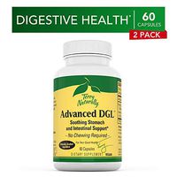 Terry Naturally Advanced DGL (2 Pack) - 75 mg Licorice, 3.5% Glabridin - 60 Vegan Capsules - Soothing Stomach & Intestinal Support Supplement - Non-GMO, Gluten-Free - 60 Servings