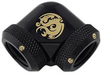 Bitspower Reinforced 90 Degree Angle Dual Multi Link Adapter for 12 mm Outer Diameter Shining Silver