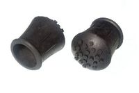 Walking Stick Crutch Frame Ferrule Black Rubberised 1 Inch 25Mm Id Pack 4