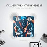 Bluetooth Scale for Body Weight Cartoon Beautiful Tie Accessories Bath Scales Digital Body Fat Composition Monitor Analyzer with Smartphone App for Body Management-396 Lbs