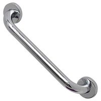 EVIDECO 2300102 Stainless Steel Bath and Shower Straight Grab Bar-Concealed Mounting Snap Flange-1 Diameter x 11.8 Length Chrome