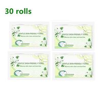 Toilet Paper Household roll Paper Thick Toilet Paper Toilet Paper 4-Ply Standard Rolls Toilet Paper Soft Skin-Friendly No Fragrance Bath Tissue Paper for Commercial Household (30 rolls)