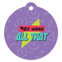 90's Throwback - 1990s Party Favor Gift Tags (Set of 20)