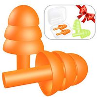 Reusable Silicone Ear Plugs,Ultra Soft Reusable Silicone Ear Plugs Waterproof 32dB NRR for Sleeping,Swimming,Snoring, Concerts