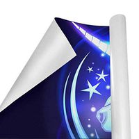 Gift Wrapping Paper Roll Galaxy Unicorn Blue for Birthday,Holiday,Wedding,Baby Shower Gift Wrap - 3Rolls - 58inch x 23inchPerRoll