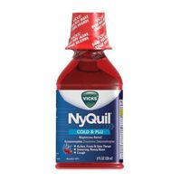 Vicks Vicks Nyquil Cold Flu Nighttime Relief Liquid Cherry, Cherry 8 oz (Pack of 2)