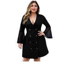 Jocund Women's Party Dress Plus Size V-Neck Ruffled High Waist Skirt Sling Sexy Fishtail Dress