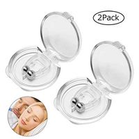 Silicone Magnetic Anti Snore Clip,Transparent Silicone Silicone Nose Device Professional Sleeping Aid Relieve Snore for Men Women (2 pcs)
