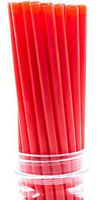 Made in USA Pack of 100 Red Giant Plastic Smoothie (10" X 0.31") Drinking Straws (FDA-approved, Non-toxic, BPA-free)