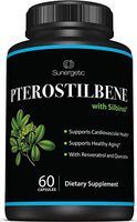 Premium Pterostilbene Supplement – Pterostilbene with Resveratrol & Quercetin – Supports Healthy Aging & Cardiovascular Health – Natural Source Pterostilbene 100mg per Serving – 60 Capsules
