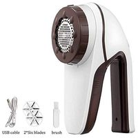 Electronic Fabric Lint Remover, Cloth Defuzzer Sweater Shaver Remove Pills Fuzz Fleece Kits, Suit for Men Women Students as Christmas Gift-White