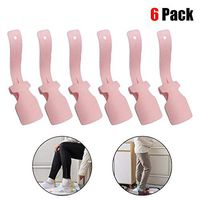 XHSP 6 Pcs Lazy Shoes Helper,Shoe Lifting Helper Easy on Easy Off,Portable Travel Handled Shoe Horn, Sock Slider Handled Shoe Horn for Seniors, Elderly, Disabled 2020 New
