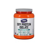 NOW Sports Nutrition, Soy Protein Isolate 20 G, 0 Carbs, Unflavored Powder, 2-Pound