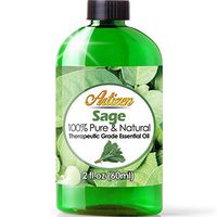 2oz - Artizen Sage Essential Oil (100% Pure & Natural - UNDILUTED) Therapeutic Grade - Huge 2 Ounce Bottle - Perfect for Aromatherapy