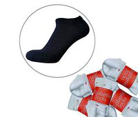 Diabetic no Show Low Cut Non Binding Loose fit Socks for Men - 3 Pack (13-15 Black)