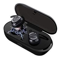 HONGJF Wireless Bluetooth 5.0 Earbuds TWS j3s in Ear HiFi Stereo Headphones Built-in Microphone with Portable Charging Box for Sports Running