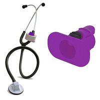 StatGear S3-PRPL Stethoscope Tape Holder - Nurses, Paramedics, EMT, Purple