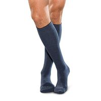 SmartKnit Seamless Over-The-Calf Socks for Diabetes, Arthritis or Sensitive Feet (Navy, Medium)