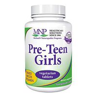 Michael's Naturopathic Programs Pre Teen Girls Daily Multivitamin - 120 Vegetarian Tablets - Nutrient & Herbal Blend for Healthy Growth & Development - Kosher - 60 Servings