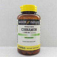 Mason Natural Cinnamon, 1000mg, Capsules 100 ea