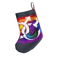 Gay Pride Dragon - Rainbow Fantastic Xmas Socks Hanging Decoration Candy Bag Party Holiday Christmas Santa Claus Home Decor Gift