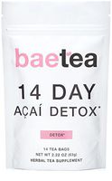 Baetea 14-Day Acai Herbal Detox Tea Supplement with Acai Berry & Goji Berry, 14 Tea Bags