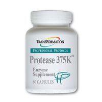 Transformation Enzymes Protease 375K, 60 Capsules - #1 Practitioner Recommended - 375,000 Units of Protease Activity - Supports circulation of Oxygen and Nutrients To The Cell For Health and Vitality,