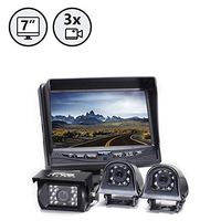 Rear View Safety Backup Camera System with Side Cameras for RV's, Trucks, Buses and Commercial Vehicles | RVS-770616NM