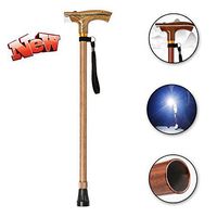 HLDWXN Multi-Functio Elderly Crutch,Non-Slip Four-Legged Walking Stick,with Ledlight+Intelligent Scalable Walking Canes,for Elderly, Handicapped,B