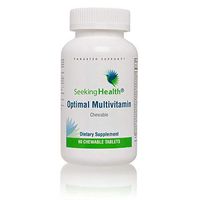 Seeking Health | Optimal Multivitamin | 60 Tablets | Daily Multivitamin Chewable | Methylation Support | Stress Support & Energy Production | 30 Servings