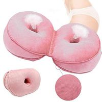 DPS&RXX Dual Comfort Cushion Lift Hips Up Seat Cushion Multifunction, for Pressure Relief, Fits in Seat, Back, Hamstrings Pain,Office & Car Use,Pink