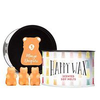 Happy Wax New Mango Daiquiri Soy Wax Melts - Mango Daiquiri Scented Wax Melts Infused with Essential Oils - Cute Bear-Shaped Wax Melts Perfect for Melting in Your Wax Warmer (3.6-Oz. Classic Tin)