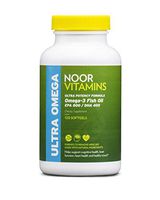 NoorVitamins Omega 3 Fish Oil Pills - Ultra Potency Formula - 1200mg EPA/DHA Per Serving - 120 Softgels - Halal Vitamins (1)