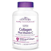 21st Century Super Collagen Plus Vitamin C Supplements, 180 Count