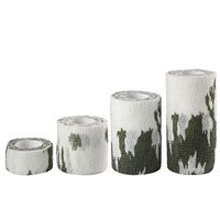 Andux Land Self-Adhesive Bandage 4 Rolls Cohesive Wrap Bandaging Tape ZZTXBD-04 (Snowflake Camouflage)