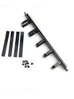 Raising Electronics1U Horizontal Rack Mount Metal Cable Management with 5 D-Rings